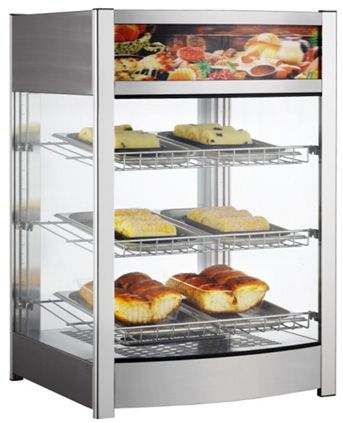 Warmhaltevitrine    97 Liter  230V/800W  460x467x(H)785mm-ING11661