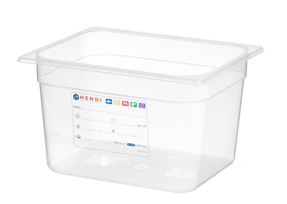 Gastronorm-Behälter 1/2 GN 1/2 125L Transparent 325x265x(H)200mm-ING12220