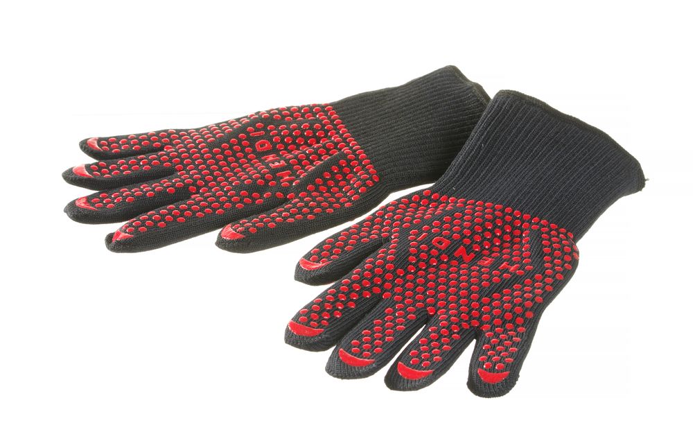 Grillhandschuhe hitzebeständig – 2 Stück    2 Stk.  (L)300mm-ING11714
