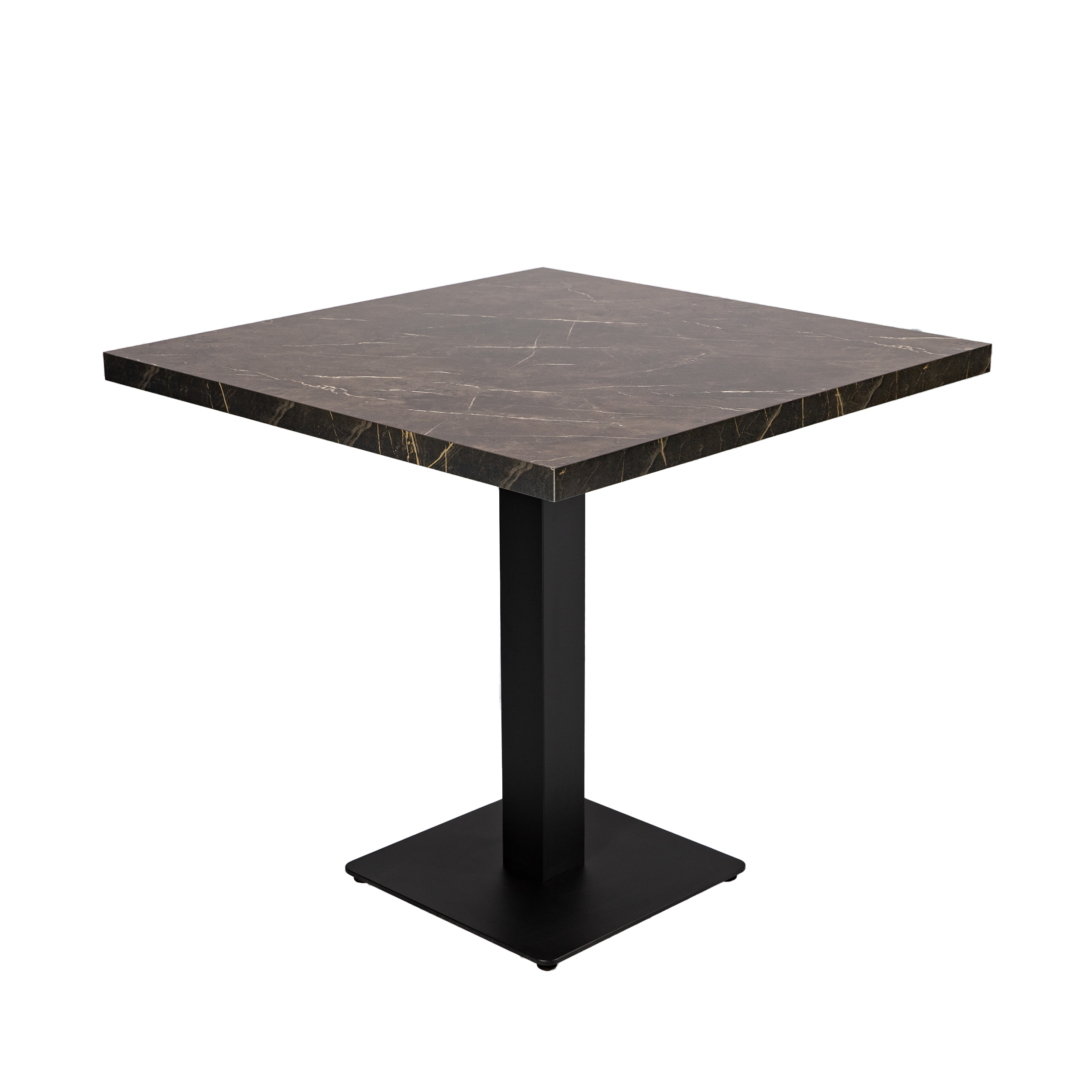 Restauranttisch Catania Braun Marmor Optik 80x80cm Bistrotisch Gastrotisch-ING10744 Restauranttisch Catania Braun Marmor Optik 80x80cm Bistrotisch Gastrotisch-ING10744