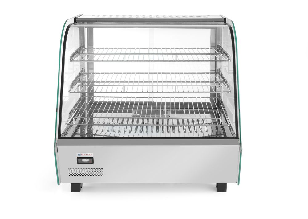 Warmhaltevitrine mit 3 Auslagen    120 Liter  230V/1100W  685x575x(H)680mm-ING11674