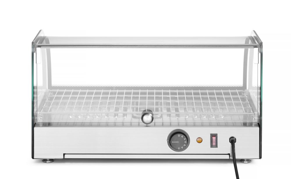 Warmhaltevitrine einzeln    einzeln  Schwarz  220-240V/800W  556x376x(H)315mm-ING11677