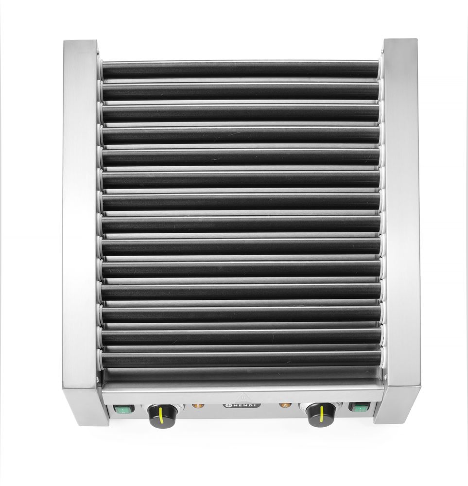 Rollengrill - 2 Zonen    14 Rollen  230V/1480W  520x650x(H)176mm-ING11579