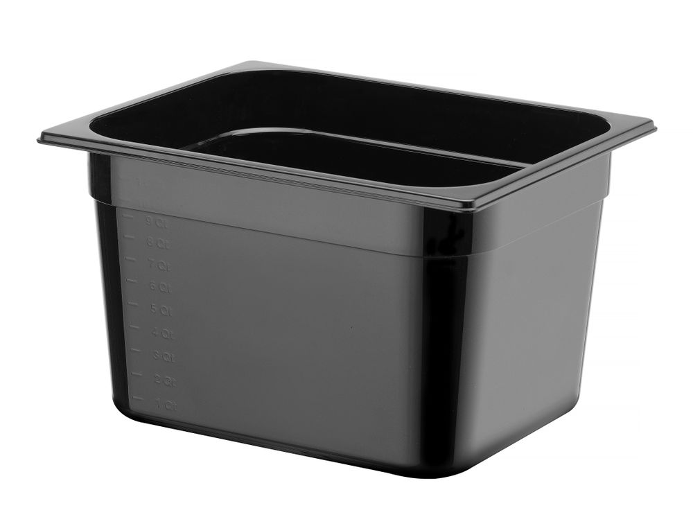 Gastronorm-Behälter 1/2 Profi Line 125L Schwarz 325x265x(H)200mm-ING12252 Gastronorm-Behälter 1/2 Profi Line 125L Schwarz 325x265x(H)200mm-ING12252