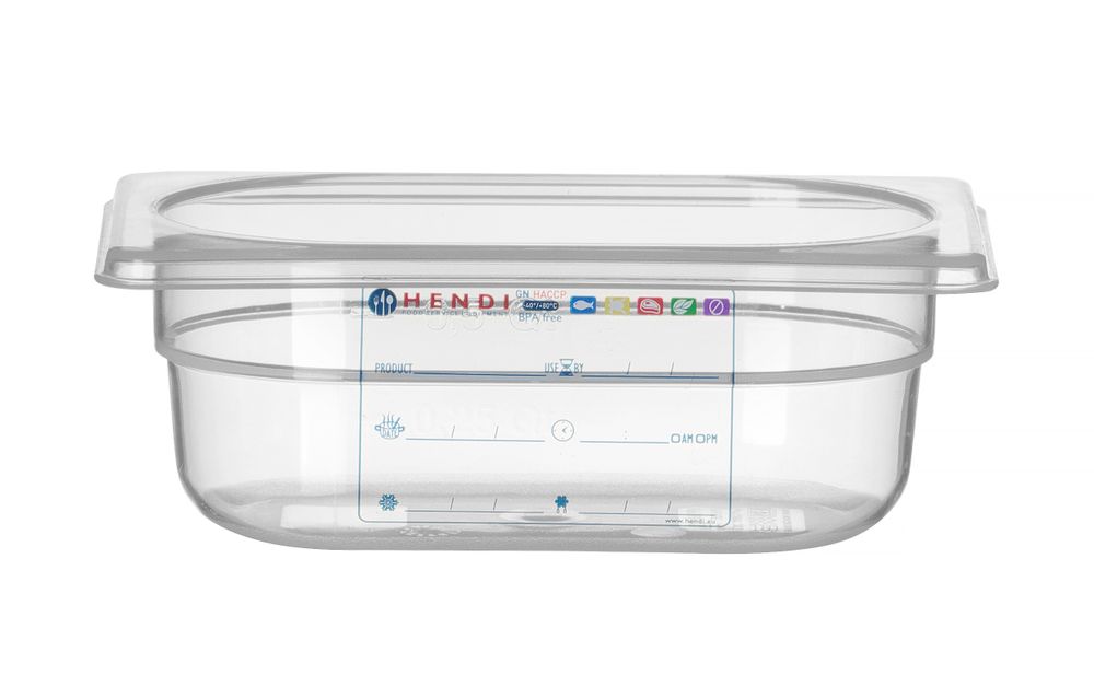 Gastronorm-Behälter 1/9 GN 1/9 06L Transparent 176x108x(H)65mm-ING12216