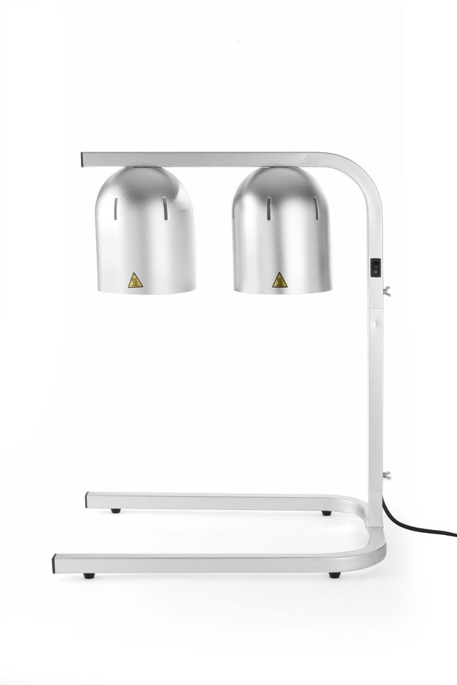 Wärmebrücke mit 2 Infrarotlampen    Silber  230V/250W  453x360x(H)790mm-ING11682