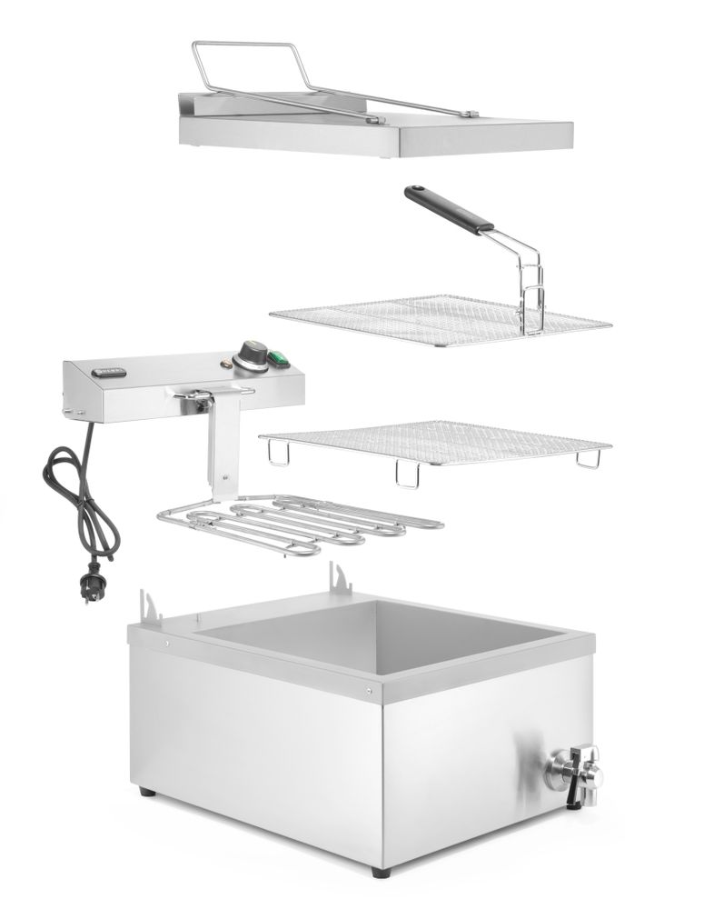 Donut-Fritteuse    12L  230V/3500W  630x860x(H)438mm-ING11585