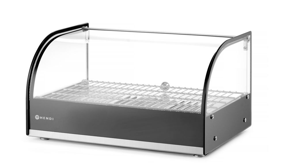 Warmhaltevitrine einzeln    einzeln  Schwarz  220-240V/800W  556x376x(H)315mm-ING11677