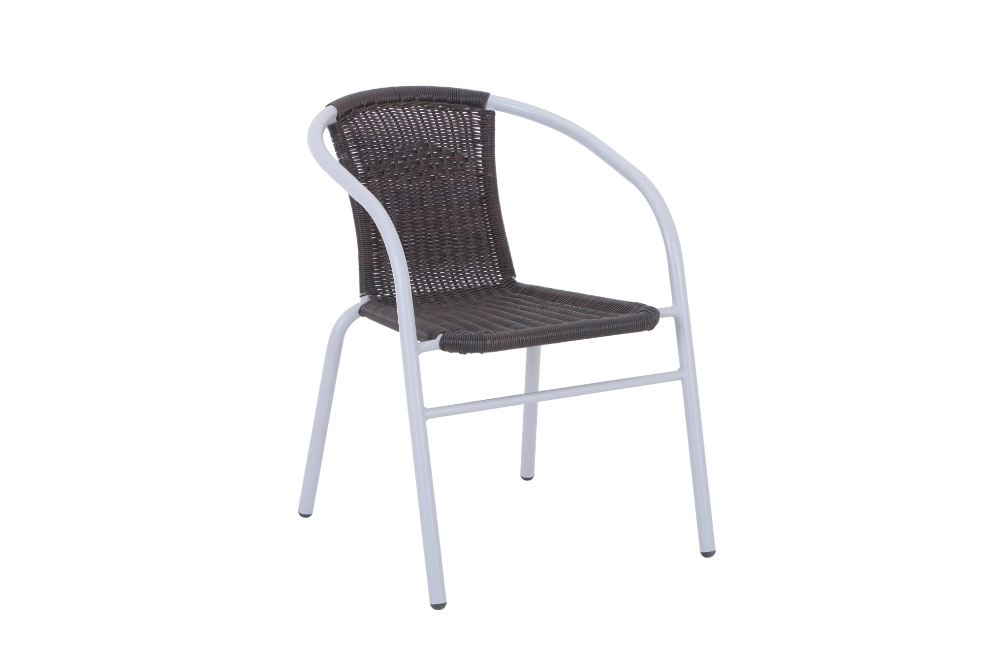 Polyrattan Stuhl Mardin Grau Outdoor 