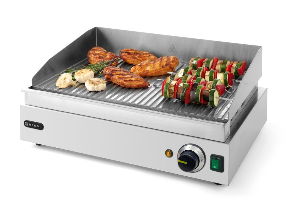 Grillplatte    Profi Line  gerillte Ausführung  230V/2400W  550x435x(H)245mm-ING11583