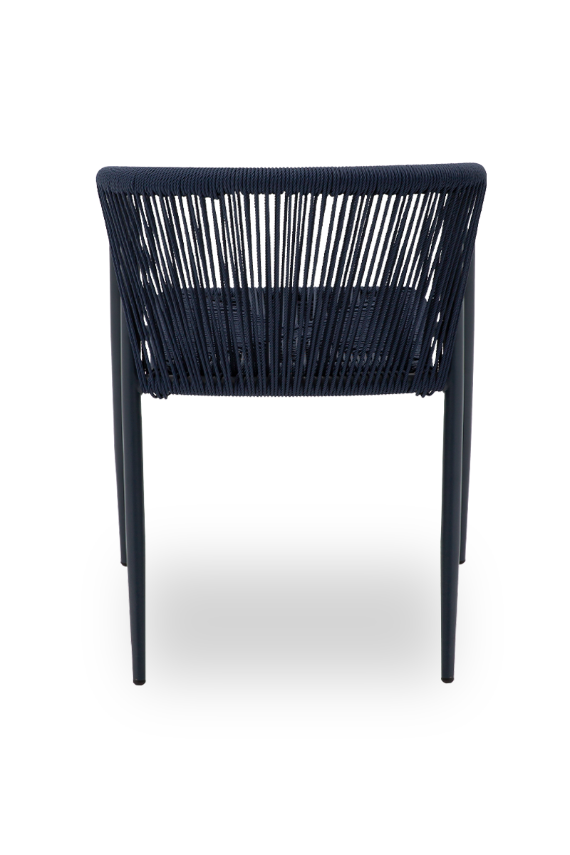 Technorattan Stuhl Treviso Blau mit Armlehne-ING10884 Technorattan Stuhl Treviso Blau mit Armlehne-ING10884