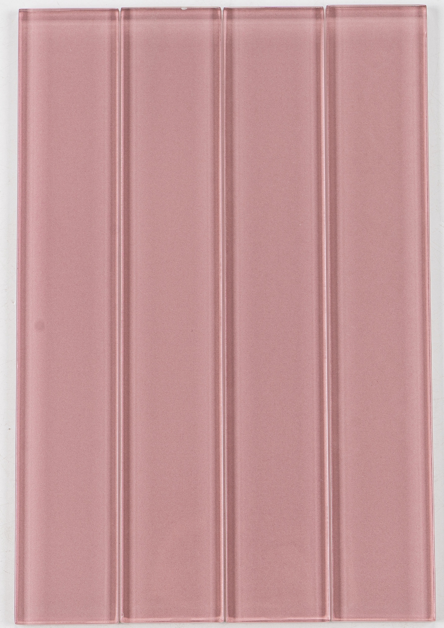 Glasmosaik Fliesen Aria 8mm Glänzender Glasoptik Rosa