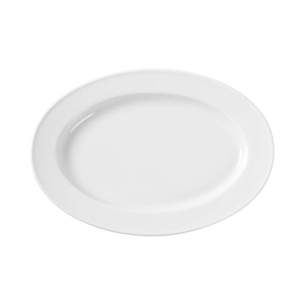 Platte oval  Weiß 290x200mm
