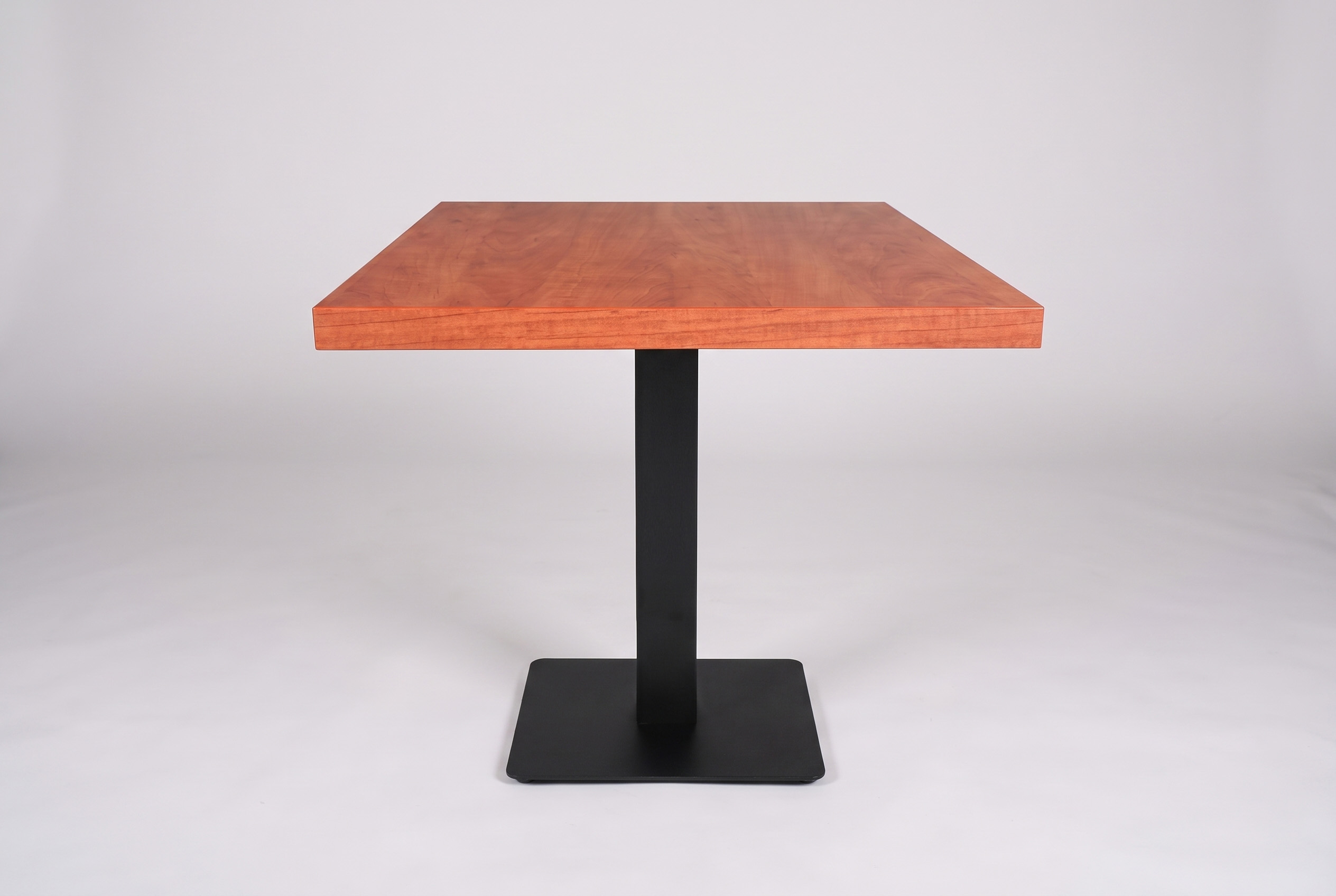Restaurant Bistro Tisch Bari 60x60cm Holzoptik Mahagoni