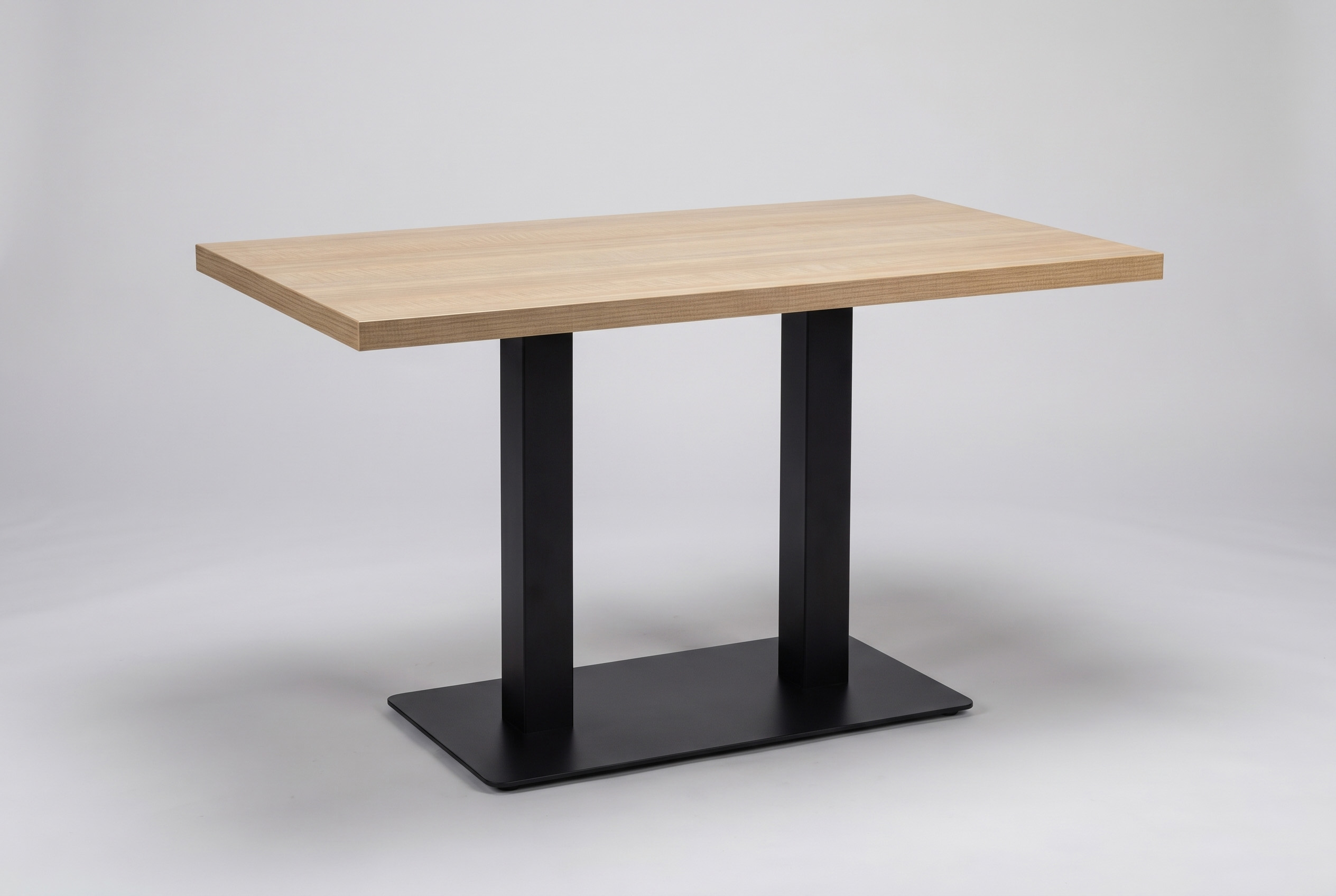 Restaurant Bistro Tisch 120x80cm Lissabon Holzoptik Ahorn Beige