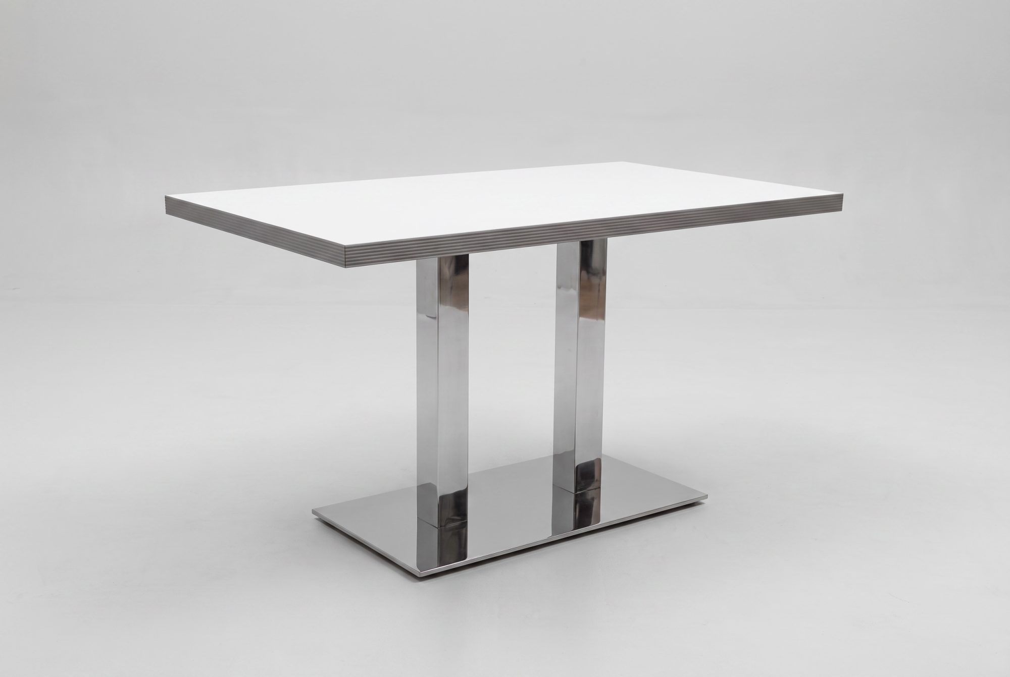 American Dinertisch Weiss 120x69cm Restauranttisch Bistrotisch