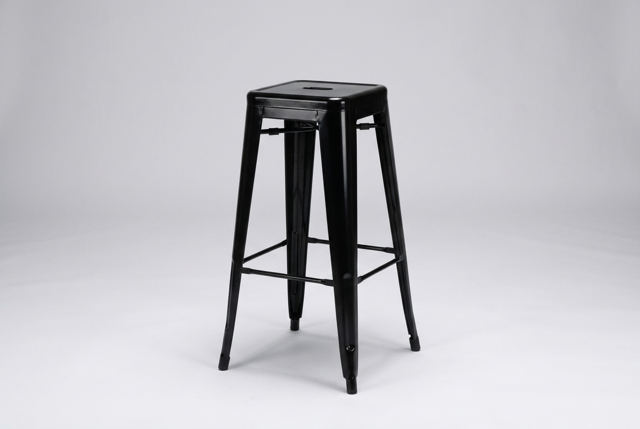 Barhocker Stella aus Stahl Schwarz