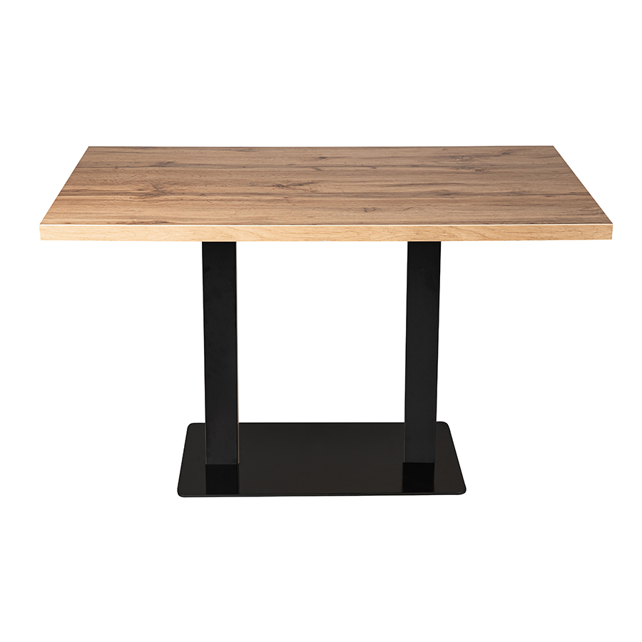 Tisch Andora 100x80cm Eiche Restauranttisch Bistrotisch Gastrotisch Tischbein Schwarz-ING10464 Tisch Andora 100x80cm Eiche Restauranttisch Bistrotisch Gastrotisch Tischbein Schwarz-ING10464