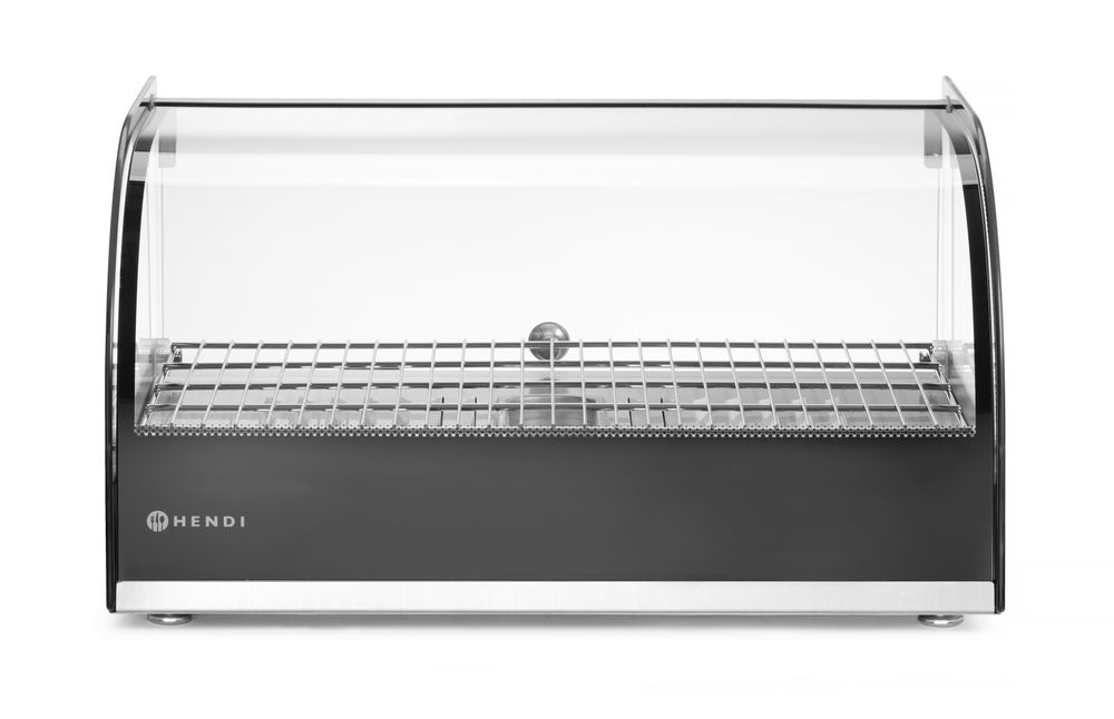 Warmhaltevitrine einzeln    einzeln  Schwarz  220-240V/800W  556x376x(H)315mm-ING11677