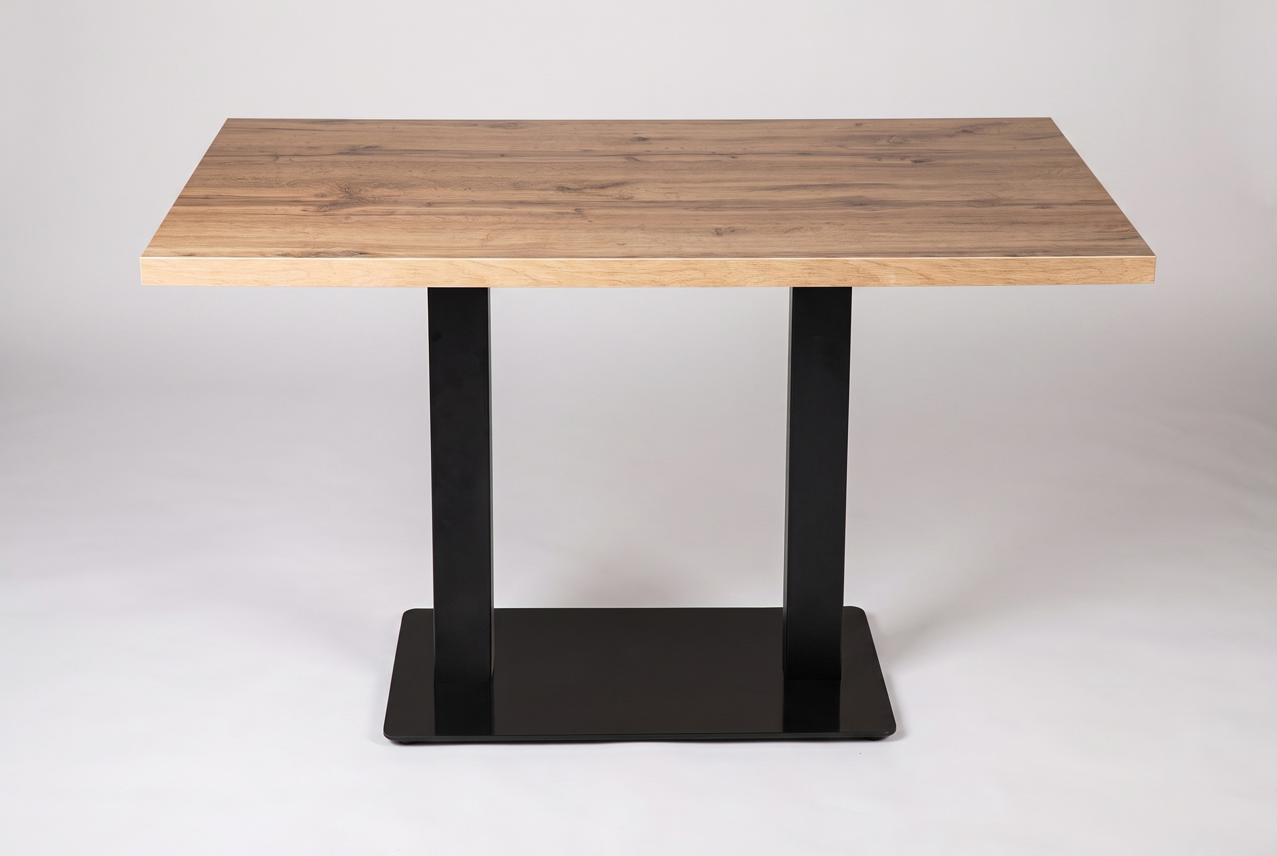 Tisch Andora 100x80cm Eiche Restauranttisch Bistrotisch Gastrotisch Tischbein Schwarz-ING10464