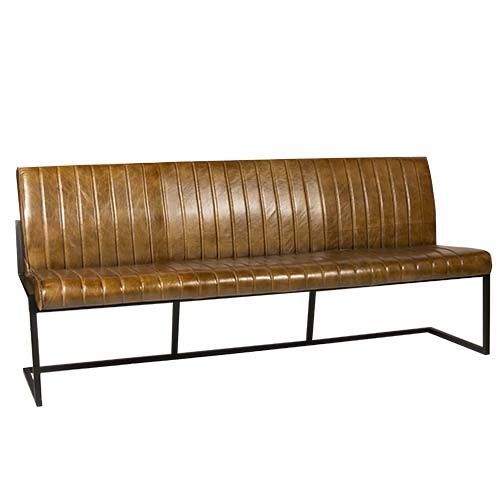 Gastrobank 200cm 4-Sitzer Cognac Braun Old English echtes Leder Sitzbank Gastrobank 200cm 4-Sitzer Cognac Braun Old English echtes Leder Sitzbank