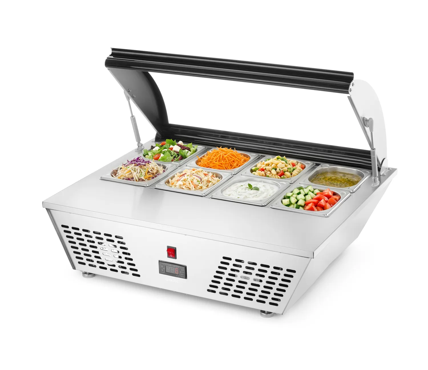 Aufsatz-Salatvitrine 67 Liter 77,5x61,5x(H)23,5cm