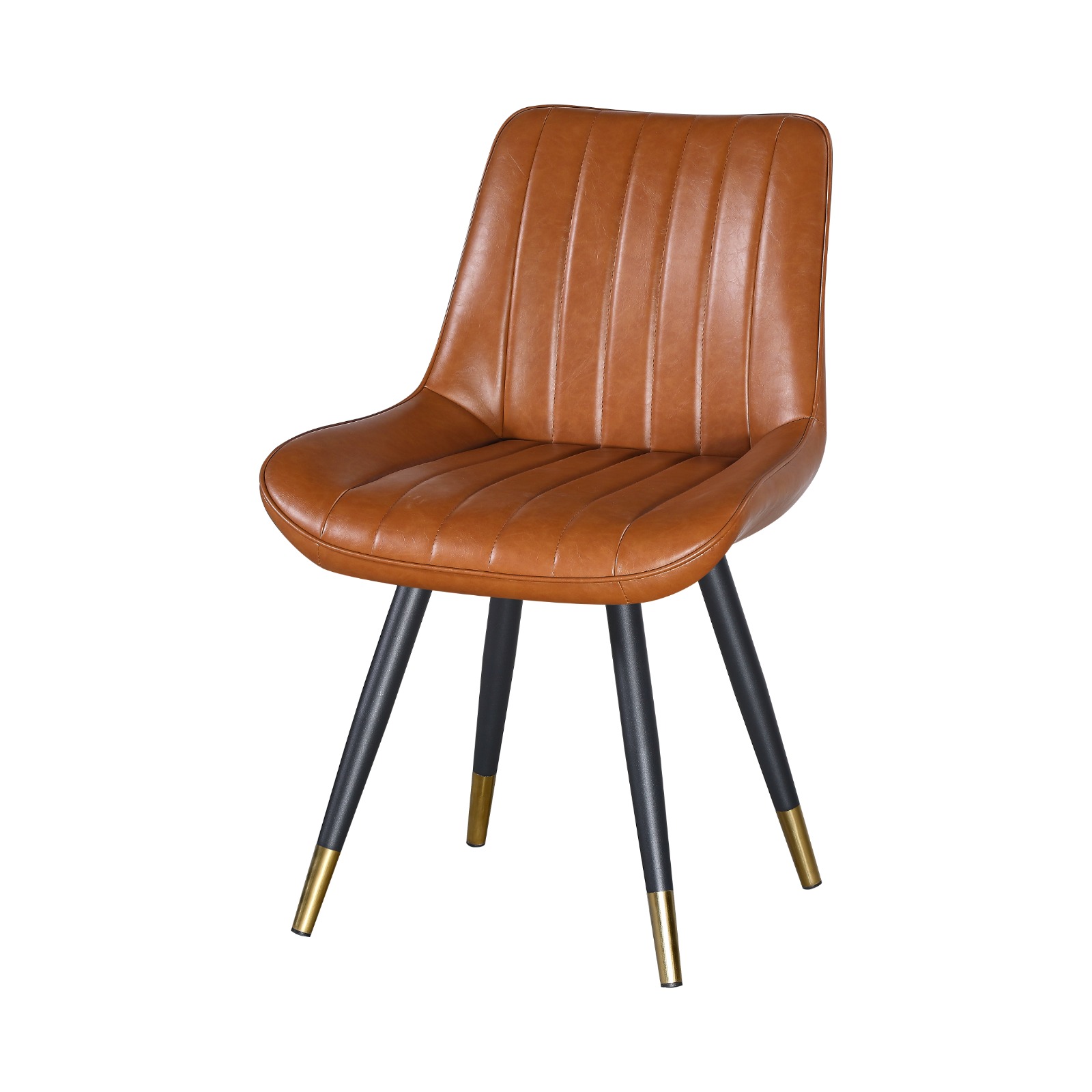 Gastronomie Stuhl Jessie Kunstleder Kupfer Retro Design