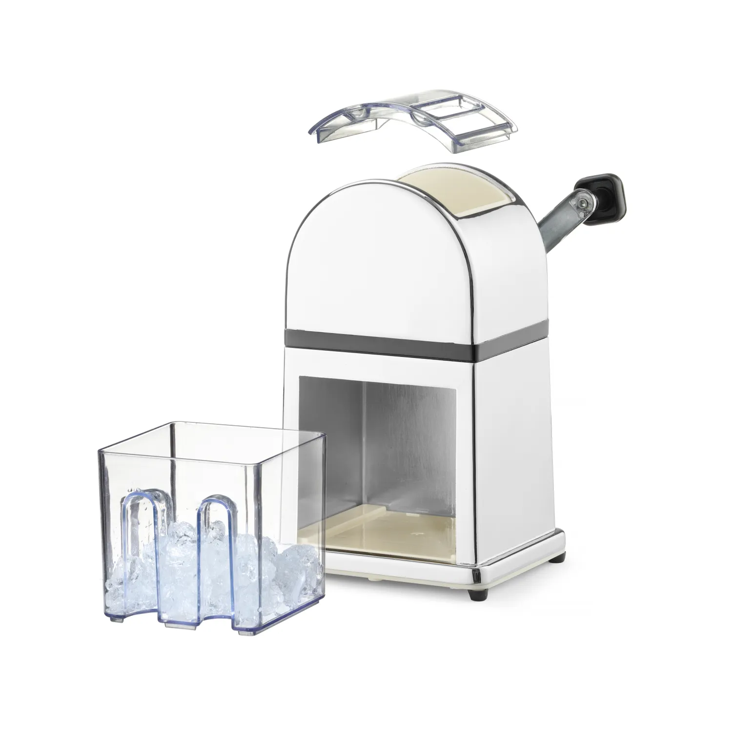 Eiswürfelzerkleinerer manuell BarUp Silber 16x14x(H)27cm