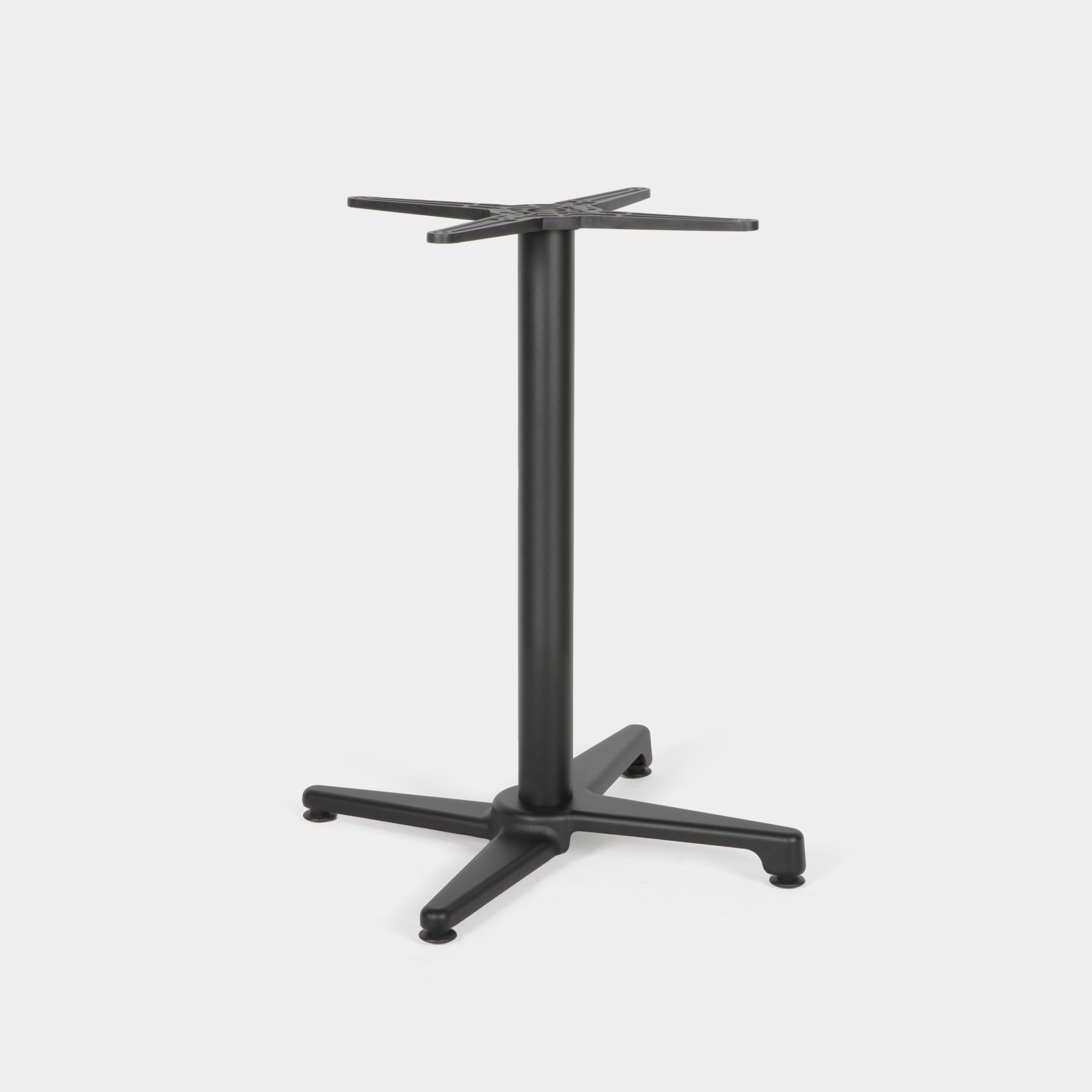 Tischbein Schwarz Gastronomie Bistro Innen und Außenbereich 71cm