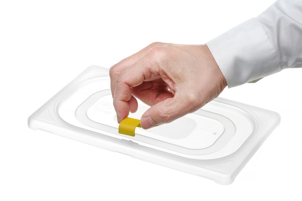 Farbcodierungsclips für HACCP-Aufbewahrungsbehälter Gelb 12 Stk-ING12396