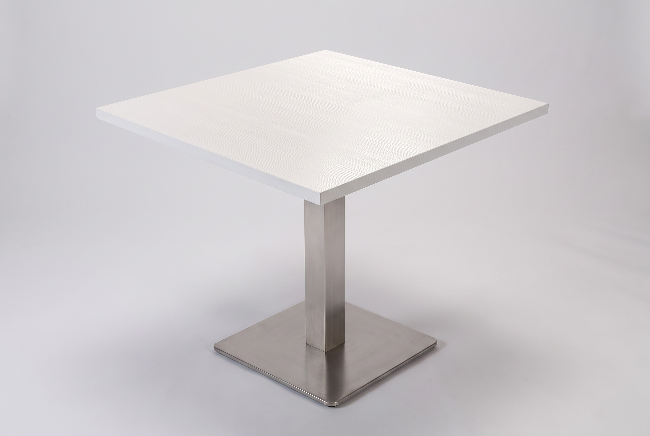 Tisch Bergamo 80x80cm Weiss Restauranttisch Bistrotisch Gastrotisch-ING10688M