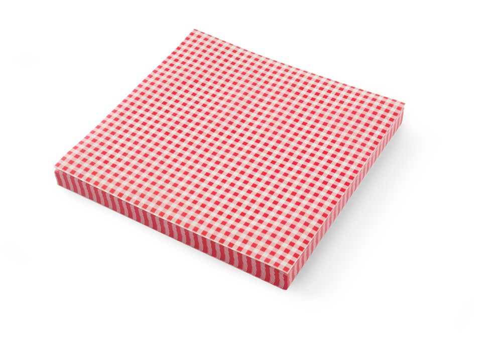 Einschlagpapier fettdicht - 500 Stk.  Karomuster 500 Stk. 306x305mm