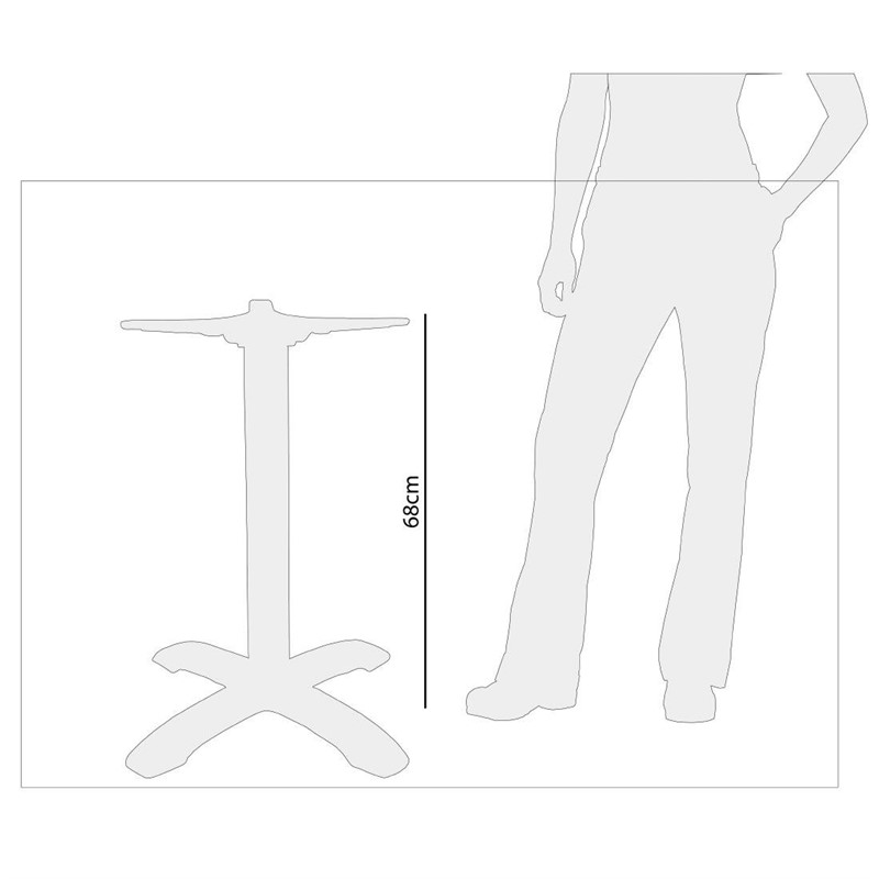 Tischbein GT1K Klappmechanismus Gastronomie Aluminium Innenbereich Außenbereich-ING10636 Tischbein GT1K Klappmechanismus Gastronomie Aluminium Innenbereich Außenbereich-ING10636