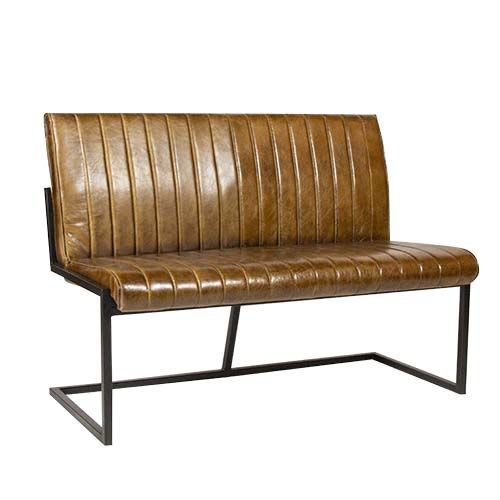 Gastrobank 123cm 2-Sitzer Cognac Braun Old English echtes Leder Sitzbank Gastrobank 123cm 2-Sitzer Cognac Braun Old English echtes Leder Sitzbank