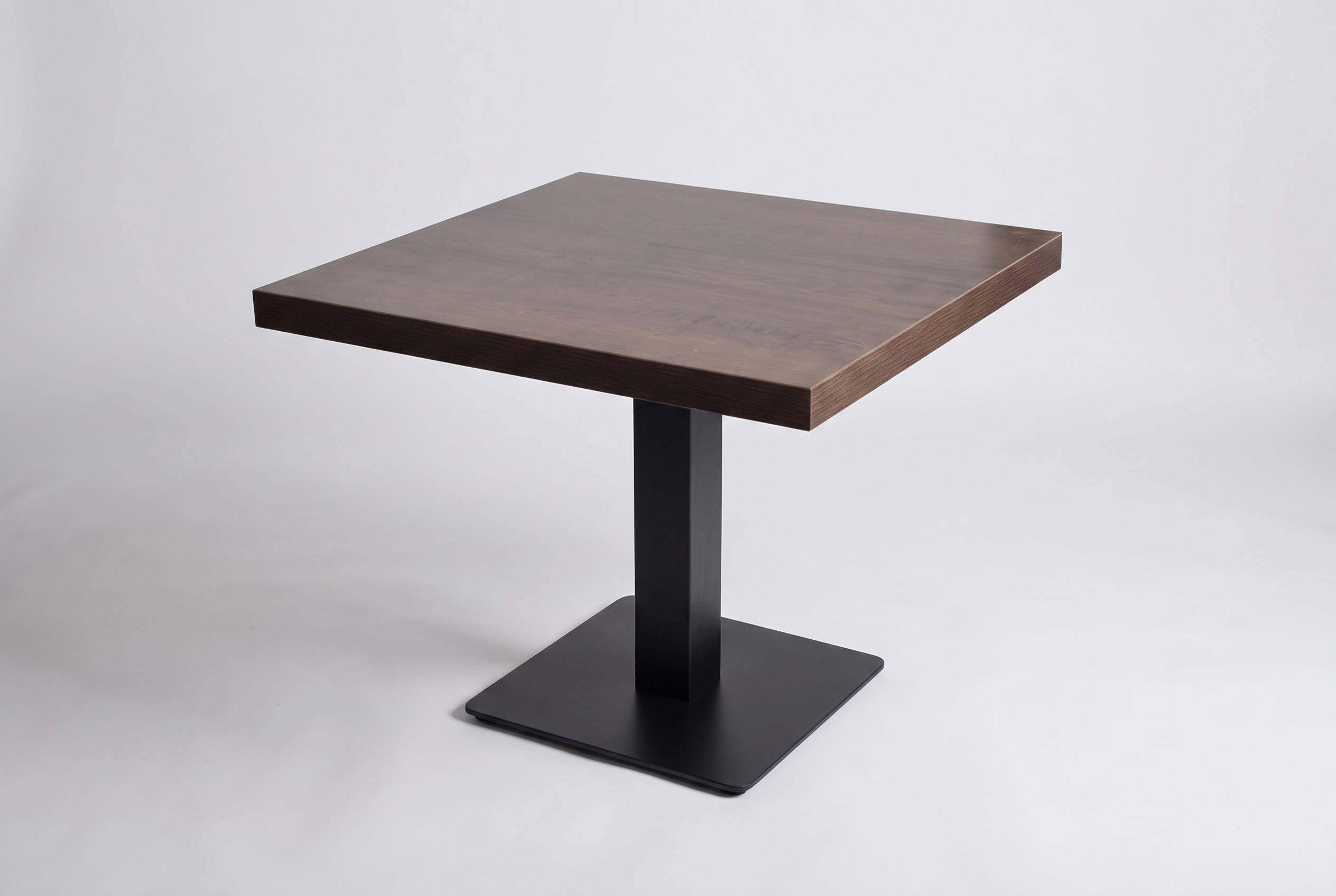 Lounge Tisch 50x50cm Wallnuss Braun Holzoptik Palermo Shisha Tisch