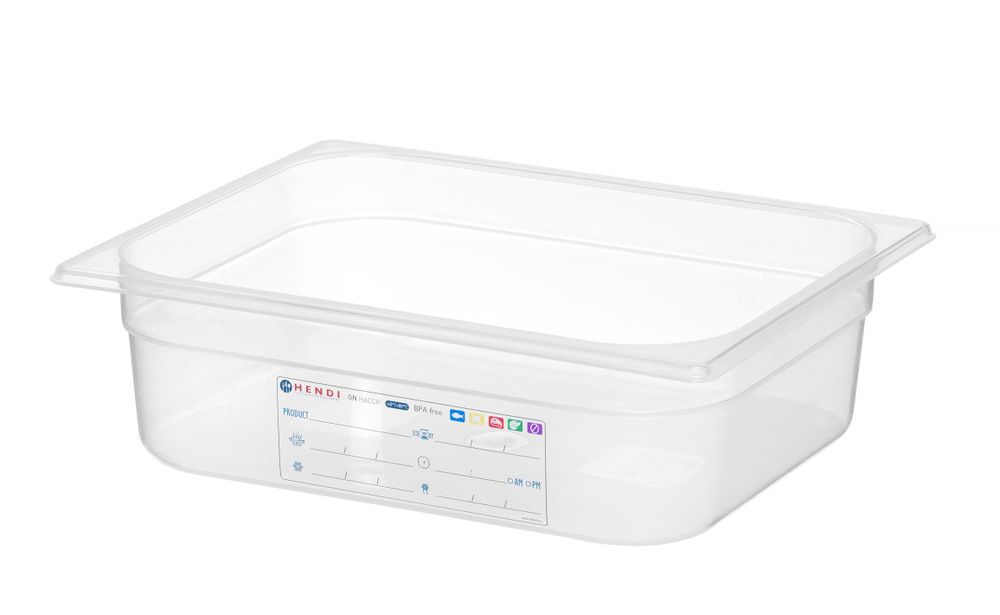 Gastronorm-Behälter 1/2 GN 1/2 65L Transparent 325x265x(H)100mm-ING12222
