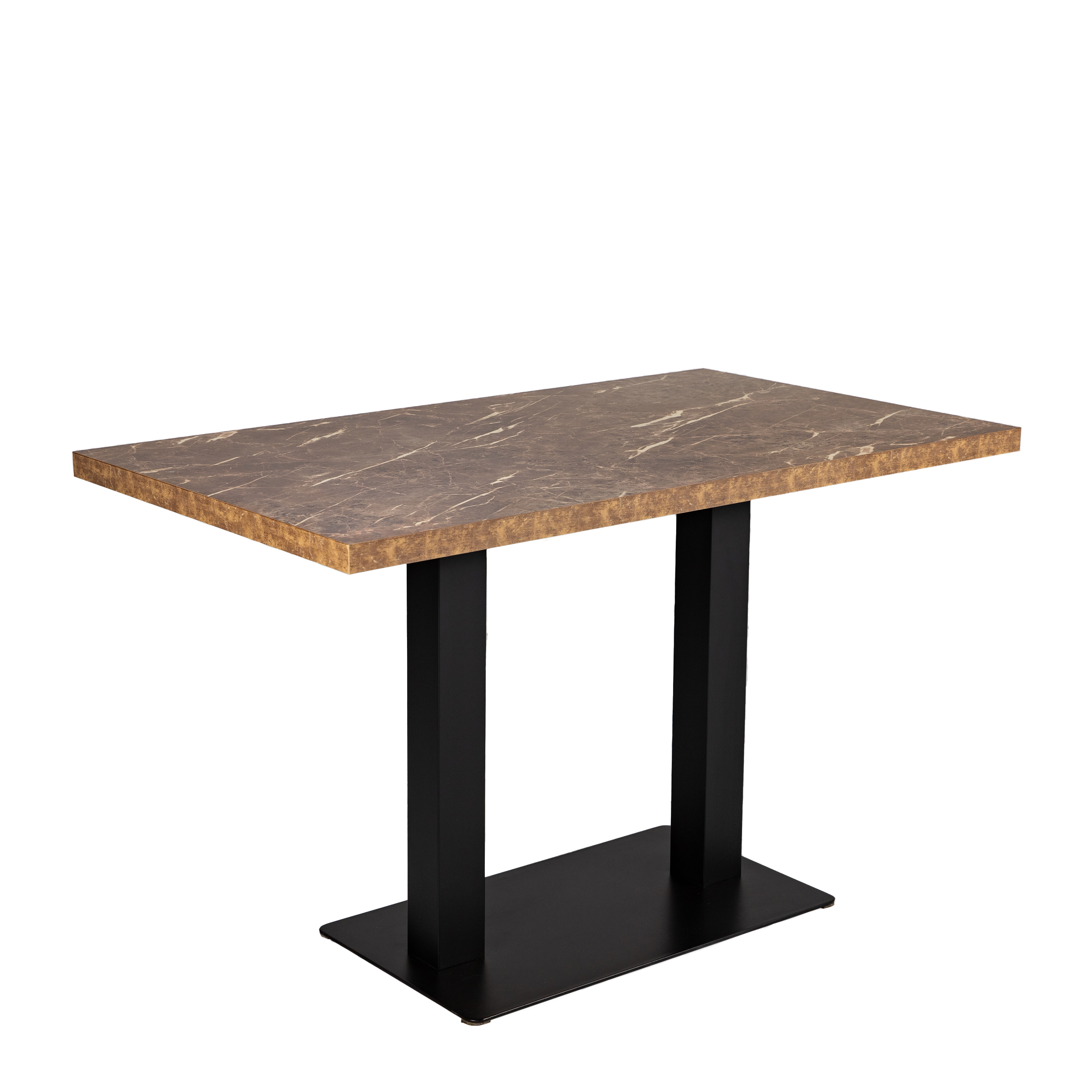 Restauranttisch Catania Mocca Marmor Optik 120x70cm Bistrotisch Gastrotisch-ING10742 Restauranttisch Catania Mocca Marmor Optik 120x70cm Bistrotisch Gastrotisch-ING10742