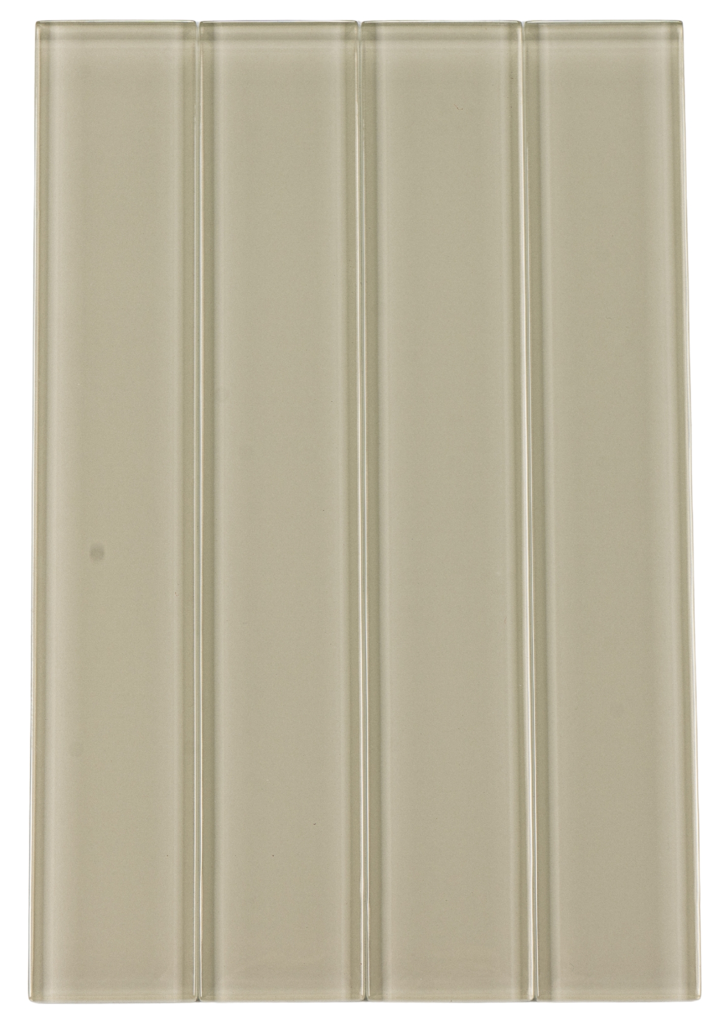 Glasmosaik Fliesen Aria 8mm Glänzender Glasoptik Beige