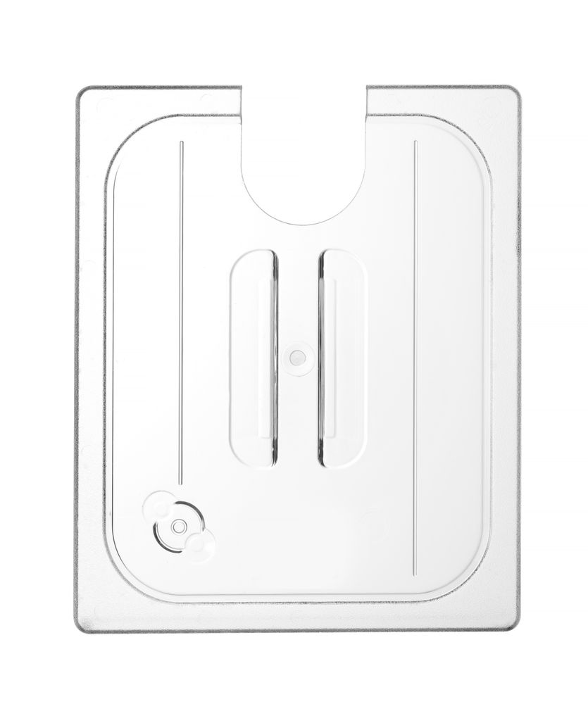 Gastronorm-Deckel mit Sous-Vide-Stick-Aussparung GN 1/2 Transparent 265x325mm-ING12336