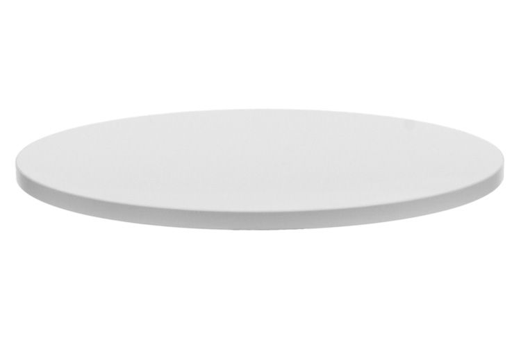 Tischplatte Weiss Rund D80x3,6cm kratzfest mit ABS Schutzkante Tischplatte Weiss Rund D80x3,6cm kratzfest mit ABS Schutzkante