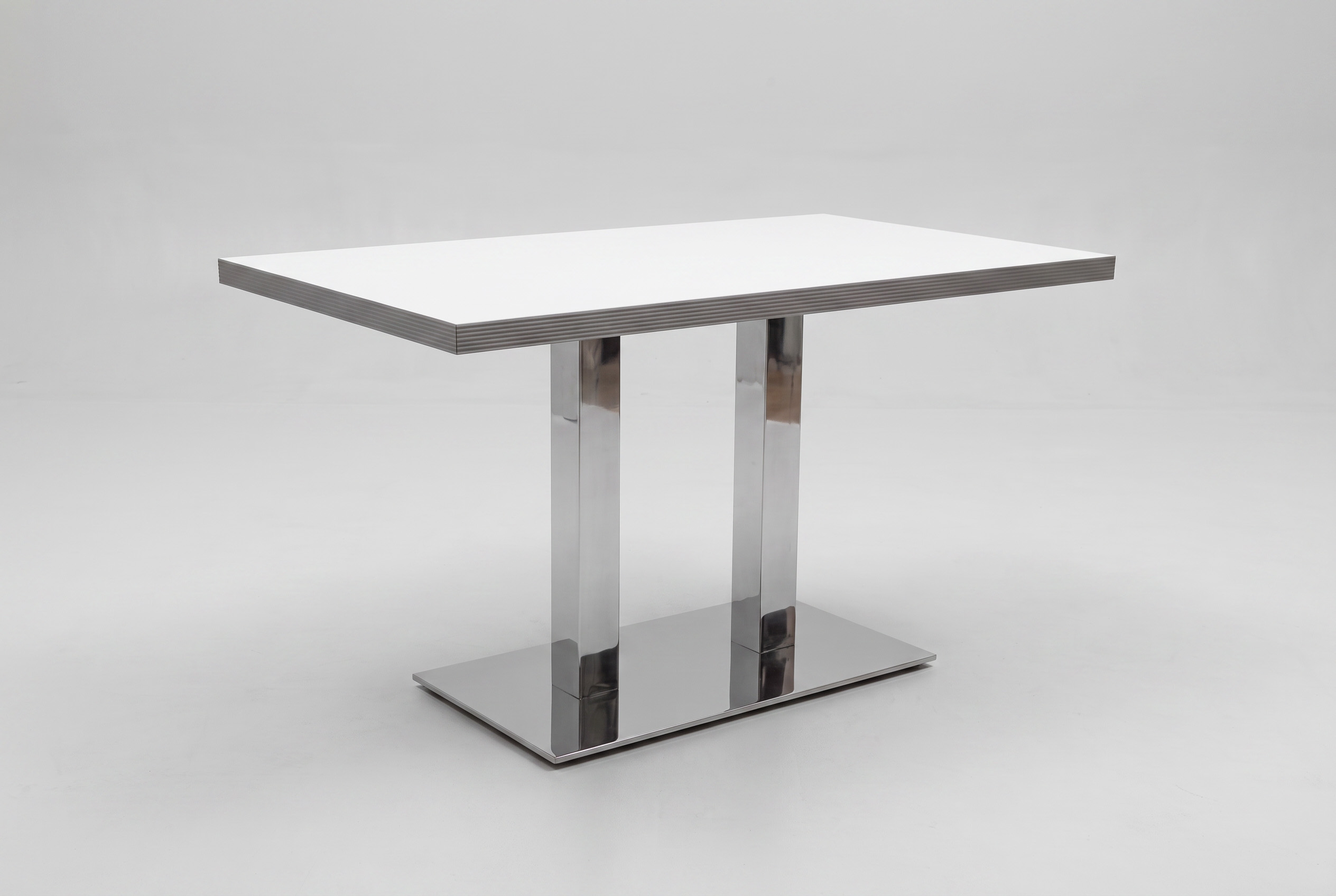 American Dinertisch Weiss 120x69cm Restauranttisch Bistrotisch