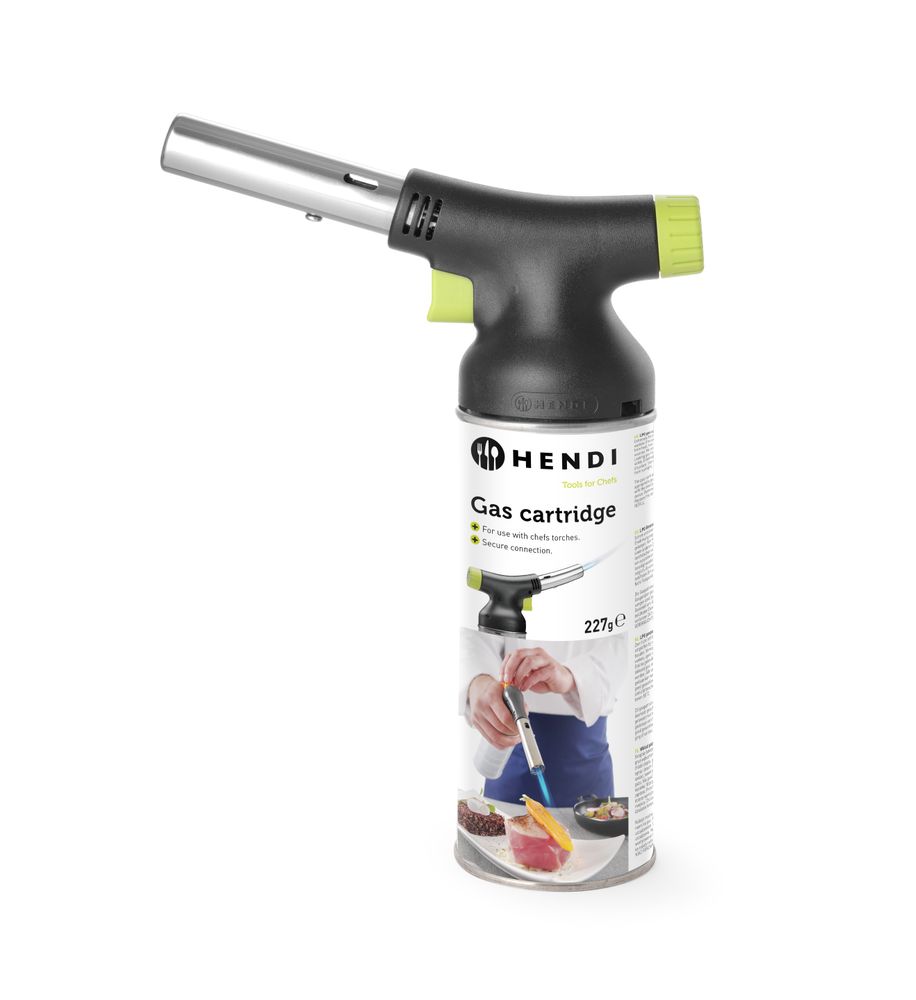  Jet Crème-Brûlée-Brenner - Set mit Kartusche 175x68x(H)260mm-ING12860