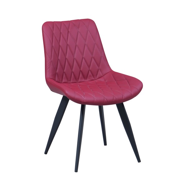 Stühle für Restaurant Scarlet Rot Matt Kunstleder Hotel Bistro