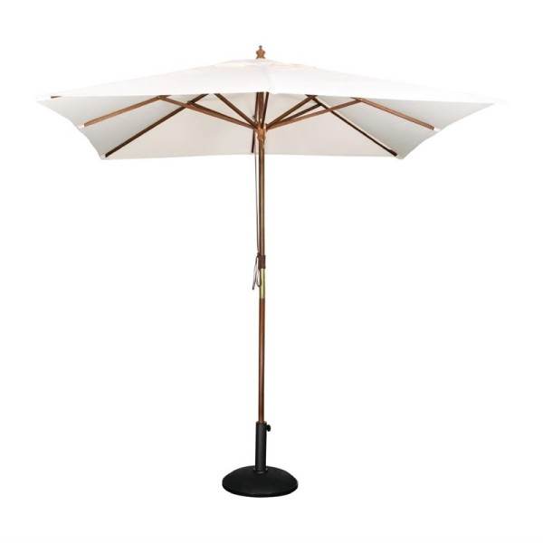 Sonnenschirm Outdoor Schirm Trekkingschirm Creme Quadratisch 2,5m